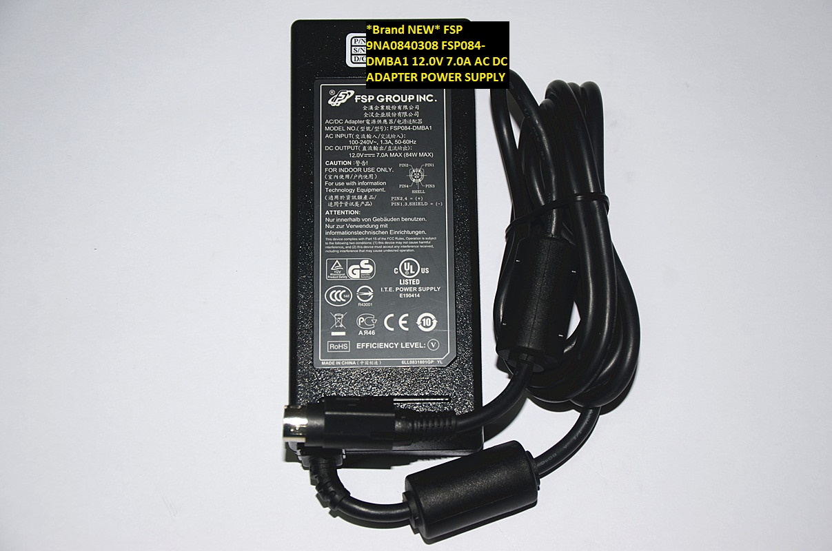 *Brand NEW*12.0V 7.0A FSP FSP084-DMBA1 9NA0840308 AC DC ADAPTER POWER SUPPLY